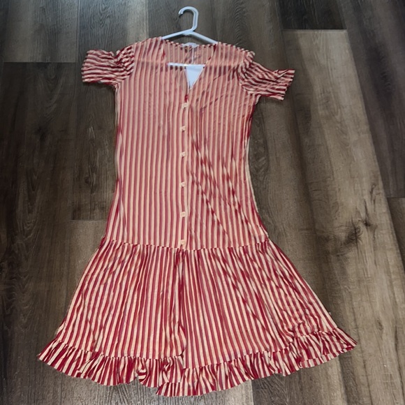 💚Zara Two-Tone Striped Dress 👗 - Picture 7 of 11